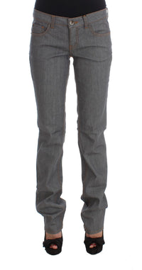 Thumbnail for Elegant Gray Regular Fit Jeans