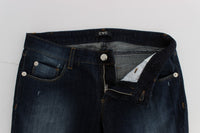 Thumbnail for Sleek Slim Fit Blue Designer Jeans