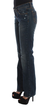 Thumbnail for Chic Blue Regular Fit Designer Jeans