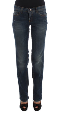 Thumbnail for Chic Blue Regular Fit Designer Jeans