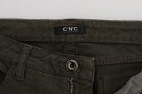 Thumbnail for Chic Slim Fit Green Cotton Jeans