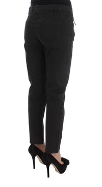 Thumbnail for Chic Black Regular Fit Denim Jeans