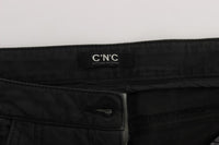 Thumbnail for Chic Black Regular Fit Denim Jeans