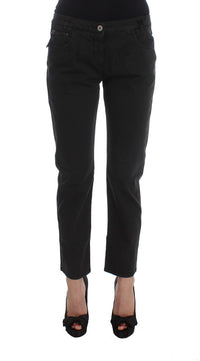 Thumbnail for Chic Black Regular Fit Denim Jeans