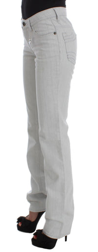 Thumbnail for Chic Gray Slim Fit Designer Jeans