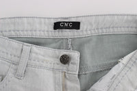Thumbnail for Chic Gray Slim Fit Designer Jeans