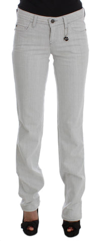 Thumbnail for Chic Gray Slim Fit Designer Jeans