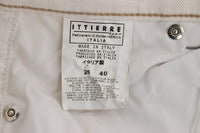 Thumbnail for Chic White Slim Fit Designer Jeans