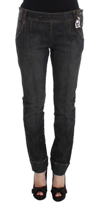 Thumbnail for Chic Slim Fit Gray Wash Jeans