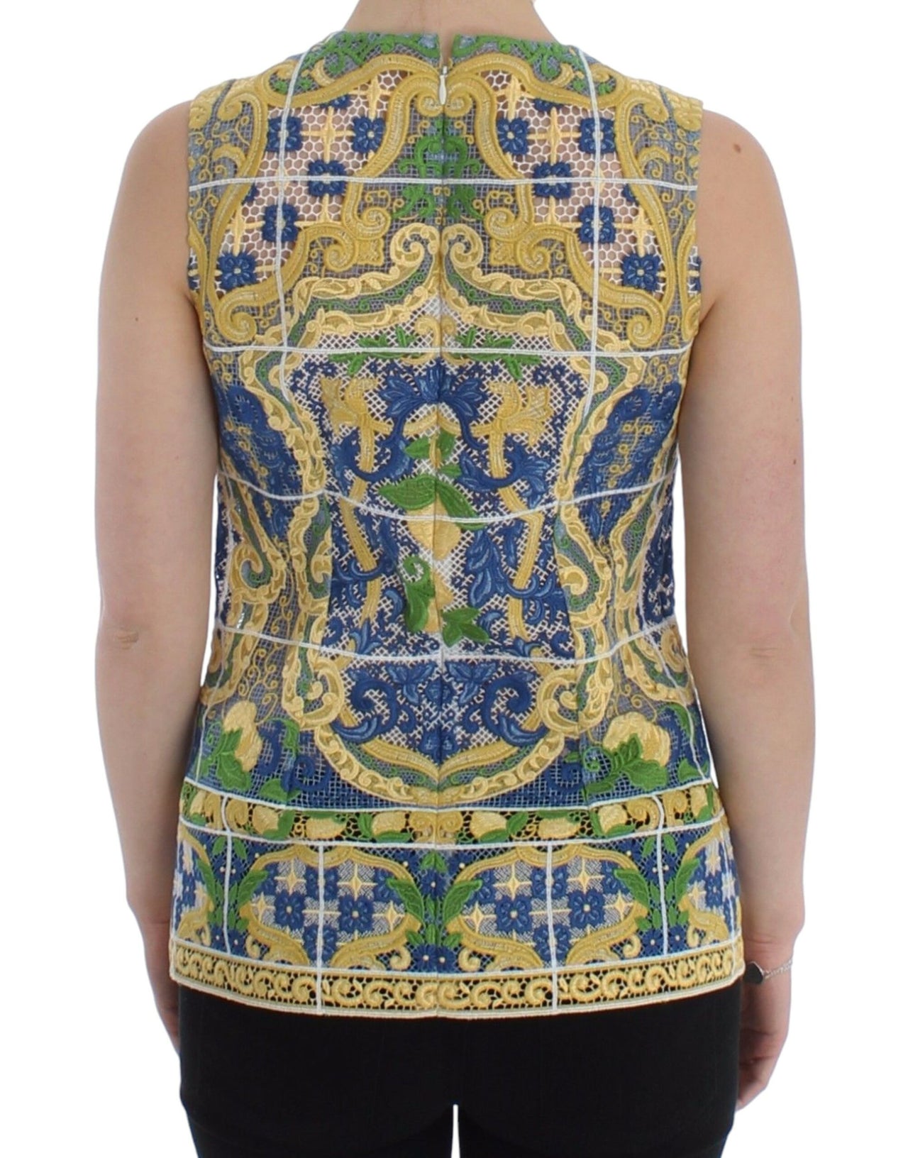 Multicolor Majolica Embroidered Sweater