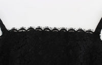 Thumbnail for Elegant Black Floral Lace Knee-Length Dress