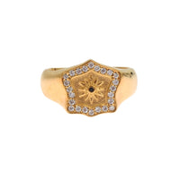 Thumbnail for Elegant Men's Gold Plated Silver Ring