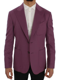 Thumbnail for Elegant Purple Cashmere-Silk Blend Blazer