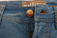 Thumbnail for Sleek Blue Slim Fit Designer Jeans