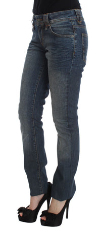Thumbnail for Chic Slim Fit Blue Jeans