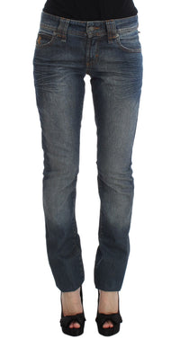 Thumbnail for Chic Slim Fit Blue Jeans