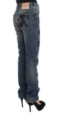 Thumbnail for Chic Slim Fit Bootcut Jeans in Blue Wash