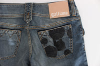 Thumbnail for Chic Slim Fit Bootcut Jeans in Blue Wash