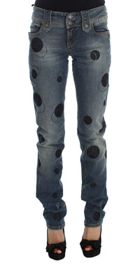 Thumbnail for Chic Slim Fit Bootcut Jeans in Blue Wash