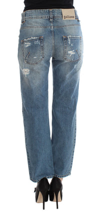 Thumbnail for Chic Boyfriend Blue Wash Jeans