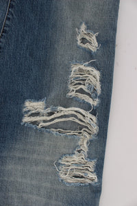 Thumbnail for Chic Boyfriend Blue Wash Jeans