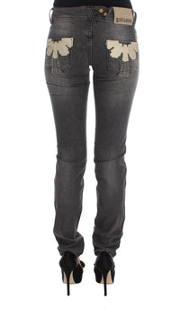 Thumbnail for Elegant Slim Fit Gray Wash Jeans