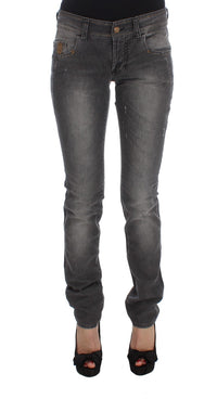 Thumbnail for Elegant Slim Fit Gray Wash Jeans