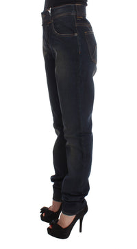 Thumbnail for Chic Boyfriend Fit Blue Jeans