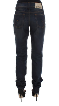 Thumbnail for Chic Boyfriend Fit Blue Jeans