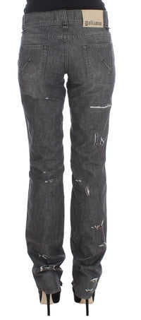 Thumbnail for Chic Gray Wash Straight Fit Jeans