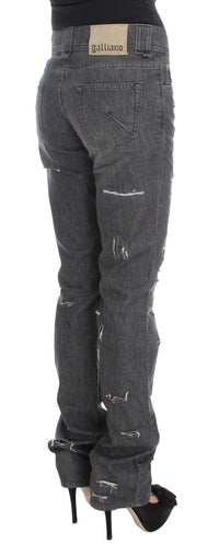 Thumbnail for Chic Gray Wash Straight Fit Jeans