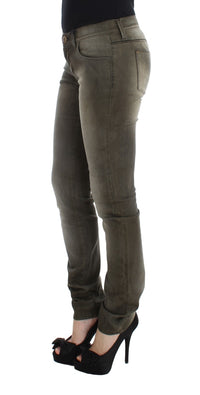 Thumbnail for Chic Gray Slim Fit Italian Denim