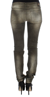 Thumbnail for Chic Gray Slim Fit Italian Denim