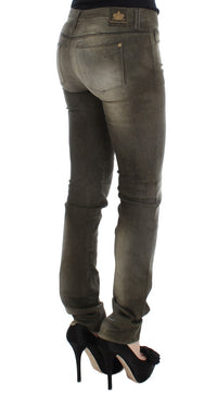 Thumbnail for Chic Gray Slim Fit Italian Denim