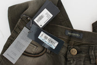 Thumbnail for Chic Gray Slim Fit Italian Denim
