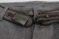 Thumbnail for Chic Gray Casual Cotton Pants