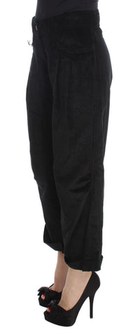 Thumbnail for Chic Black Wide Leg Cotton Jeans