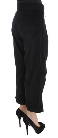 Thumbnail for Chic Black Wide Leg Cotton Jeans