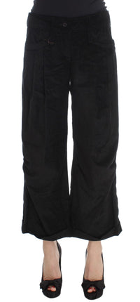 Thumbnail for Chic Black Wide Leg Cotton Jeans