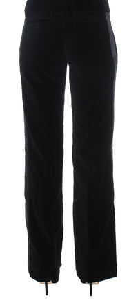 Thumbnail for Elegant Black Wide Leg Silk Blend Pants
