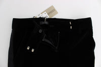Thumbnail for Elegant Black Wide Leg Silk Blend Pants