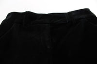 Thumbnail for Elegant Black Wide Leg Silk Blend Pants