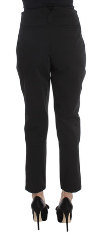 Thumbnail for Elegant Cropped Capri Pants in Black
