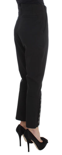 Thumbnail for Elegant Cropped Capri Pants in Black