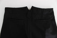 Thumbnail for Elegant Cropped Capri Pants in Black