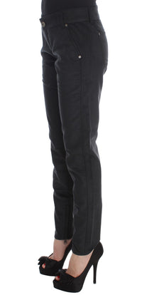Thumbnail for Chic Black Regular Fit Trousers