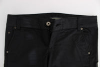 Thumbnail for Chic Black Regular Fit Trousers