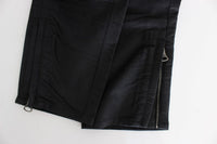Thumbnail for Chic Black Regular Fit Trousers