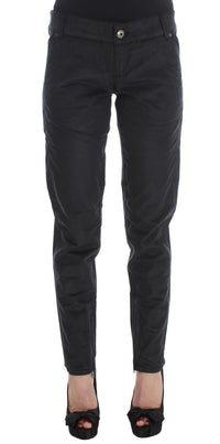 Thumbnail for Chic Black Regular Fit Trousers
