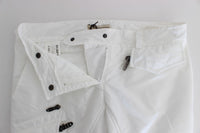 Thumbnail for Chic White Nylon Cargo Pants by Italian Designer